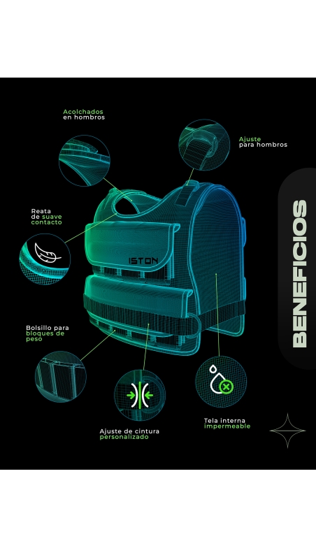 Chaleco de peso Azul