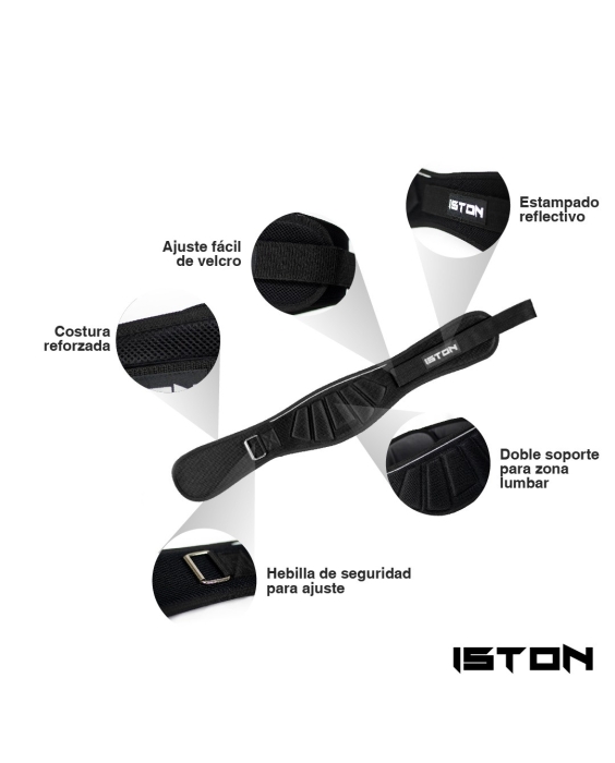 Cinturón lumbar negro